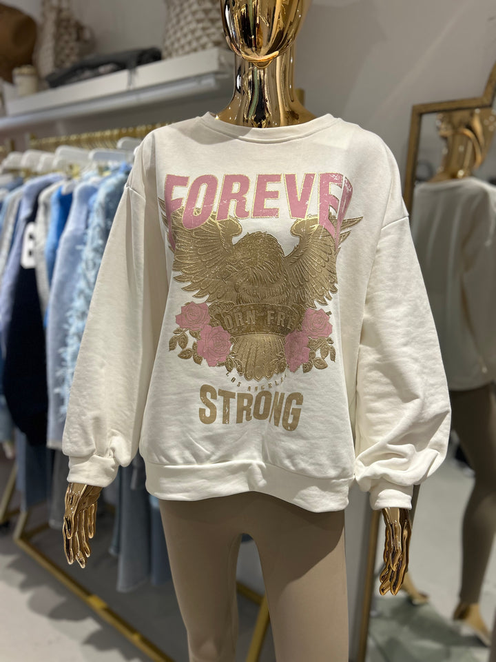Metallic Eagle Forever Strong Sweatshirt  (3 Colours)