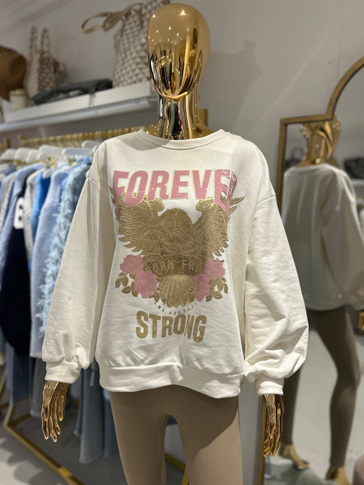 Metallic Eagle Forever Strong Sweatshirt  (3 Colours)