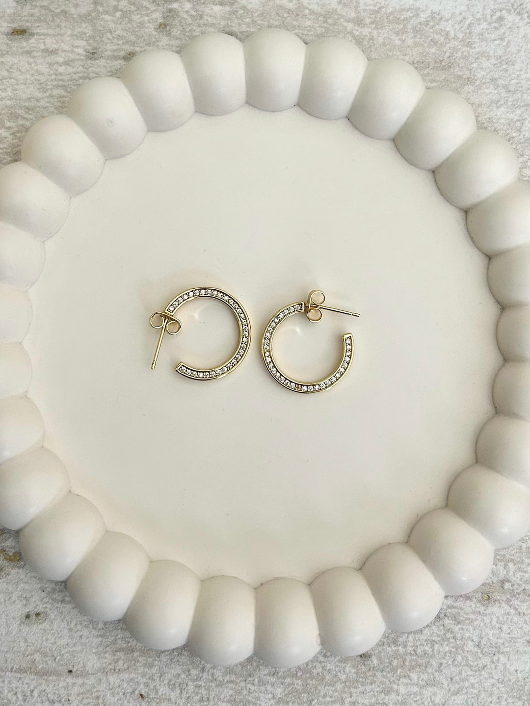 Gold Circle Earrings