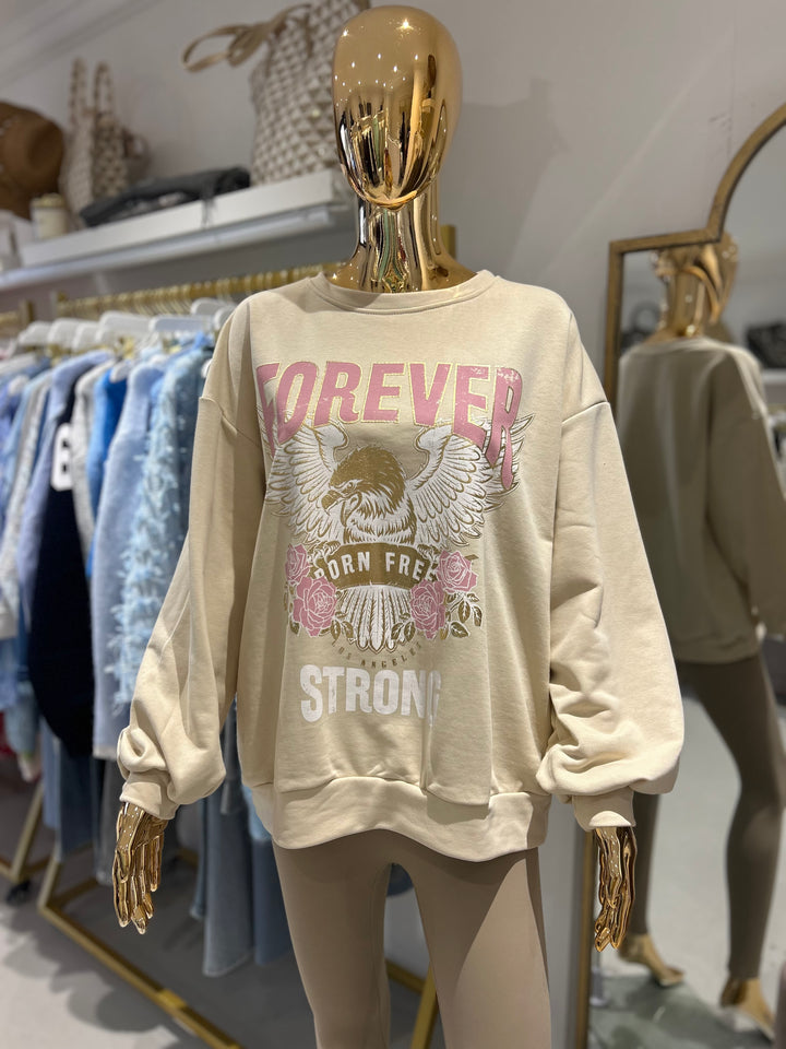Metallic Eagle Forever Strong Sweatshirt  (3 Colours)