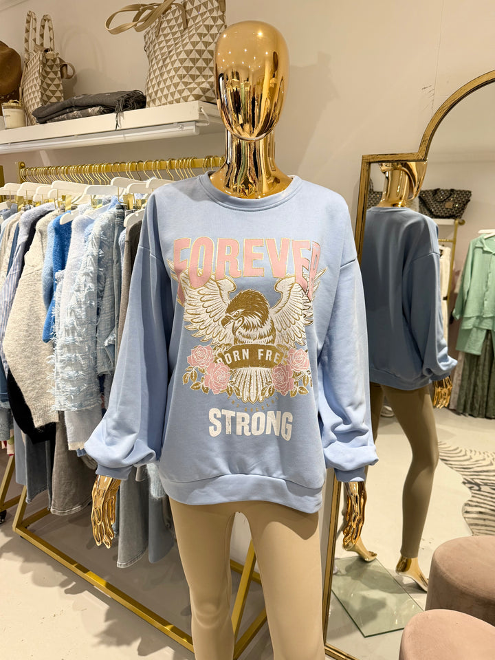 Metallic Eagle Forever Strong Sweatshirt  (3 Colours)