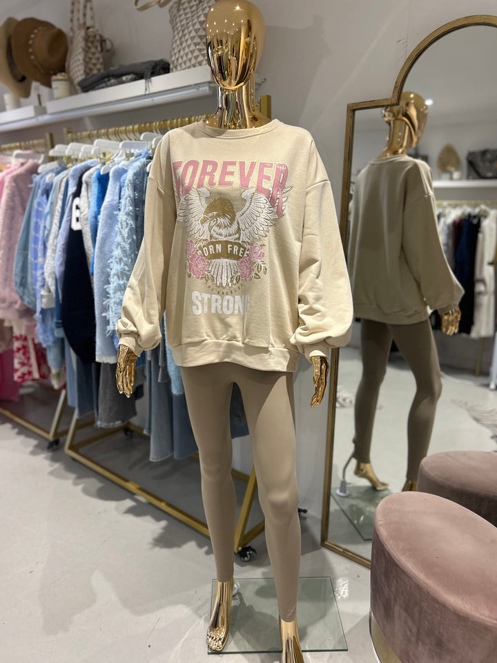 Metallic Eagle Forever Strong Sweatshirt  (3 Colours)