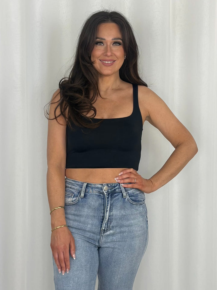 Square Neck Crop Top (5 Colours)