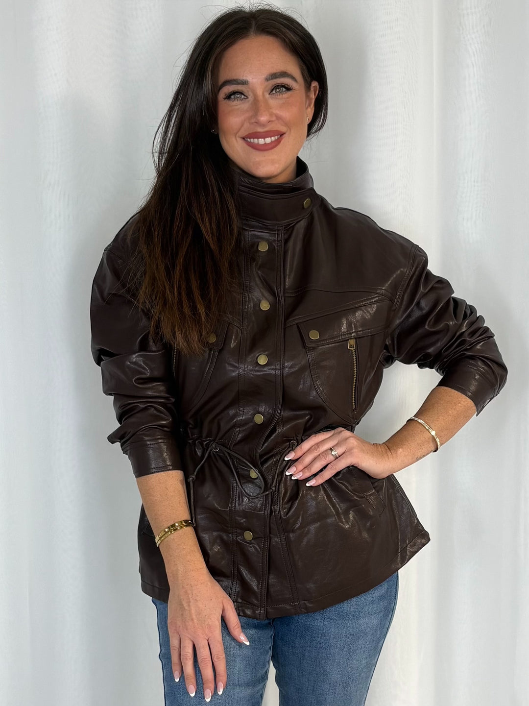 Faux Leather Jacket (2 Colours)