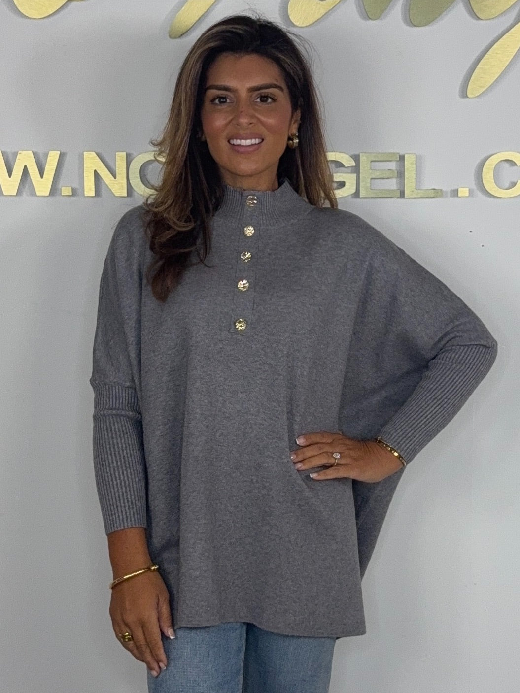 Turtle Neck Batwing Style Jumper (3 Colours)