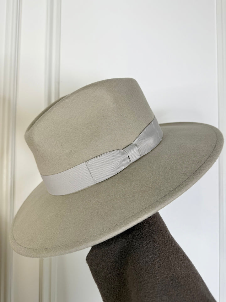 Bow Rim Wool Fedora Hat (5 Colours)