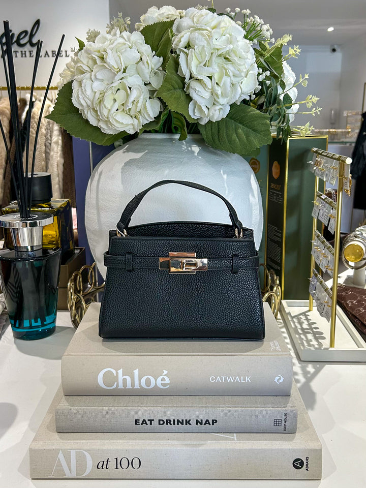 Buckle Front Gold Hardware Mini Handbag (3 Colours)