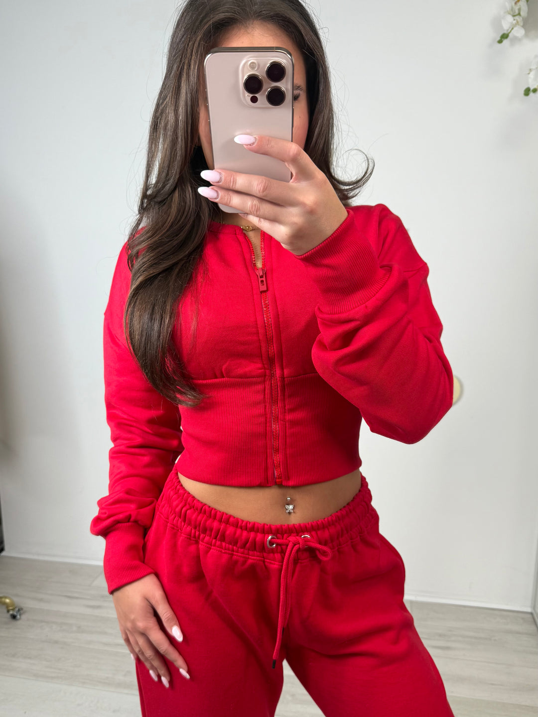 Zip Up Corset Style Straight Leg Trouser Co-ord (4  Colours)