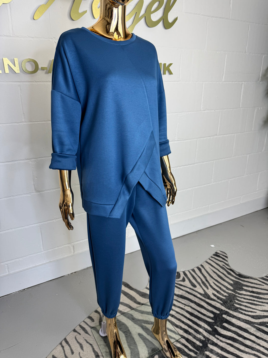 Cross Front Detail Cuffed Tracksuit ( 7 Colour)