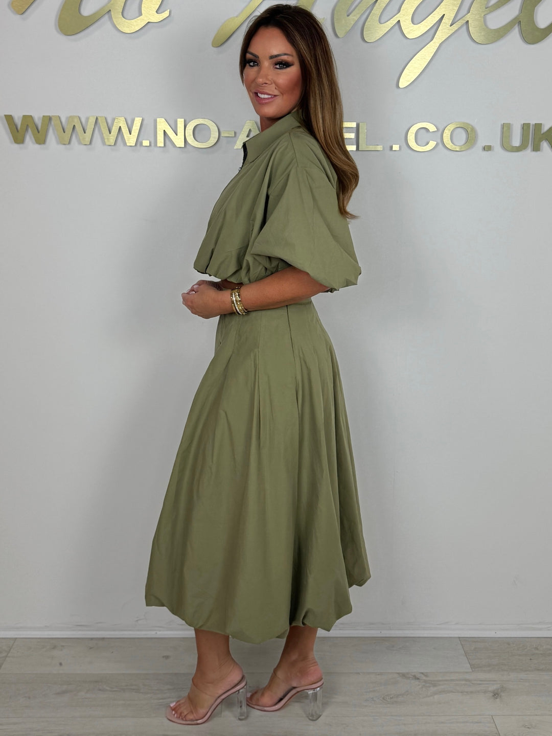 Puff Ball Jacket & Midi Skirt Co-Ord (2 Colours)