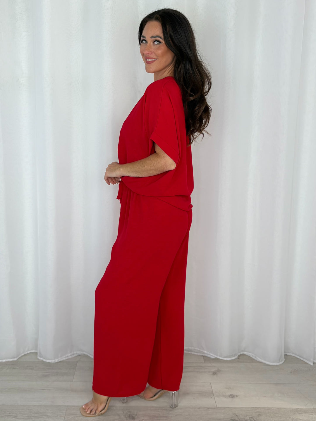 Tie Up Button Down Top And Trouser Co-Ord (5 Colours)