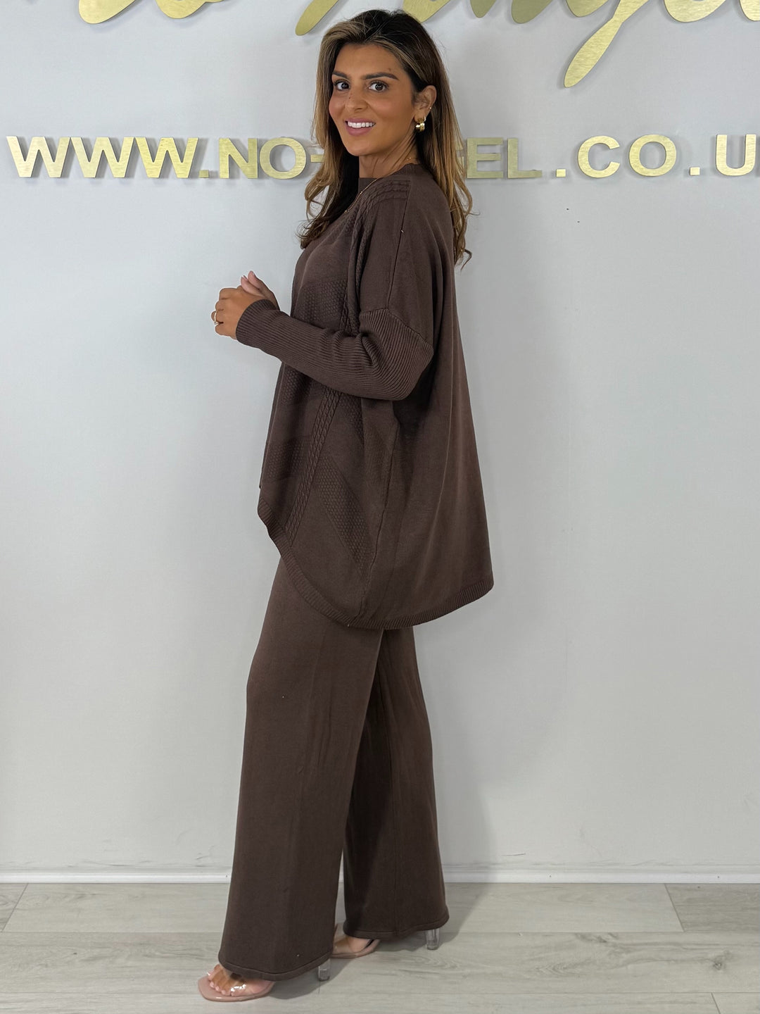 Soft Knit Cable Design Jumper & Wide Leg Trouser Co-ord (6 Colours)