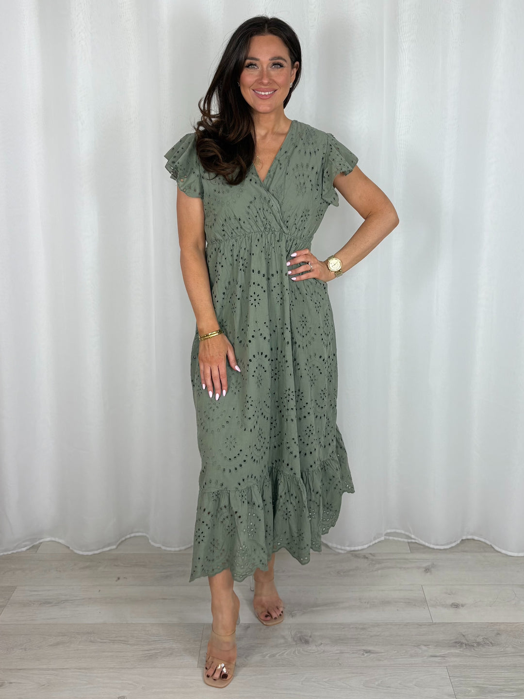 Embroidery Anglaise Dress (5 Colours)