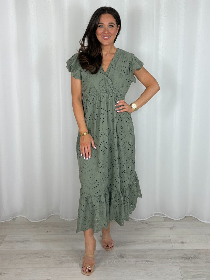 Embroidery Anglaise Dress (5 Colours)