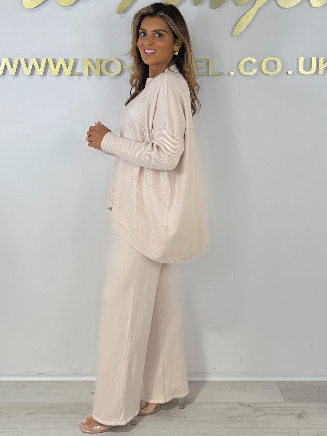 Soft Knit Cable Design Jumper & Wide Leg Trouser Co-ord (6 Colours)