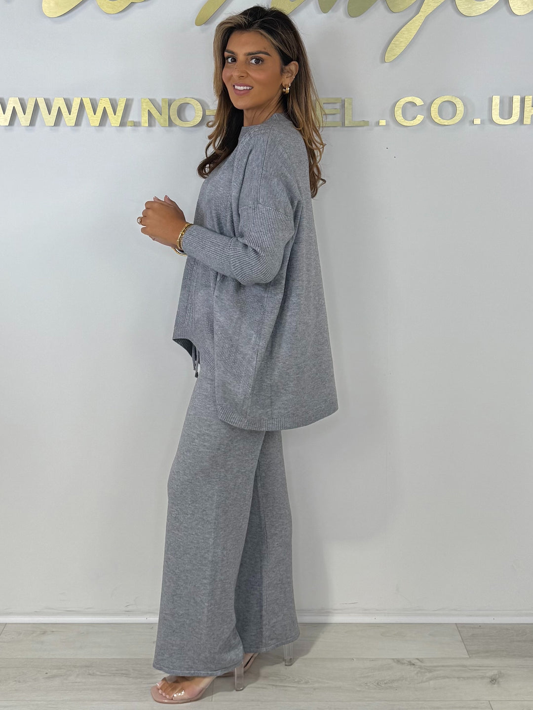 Soft Knit Cable Design Jumper & Wide Leg Trouser Co-ord (6 Colours)