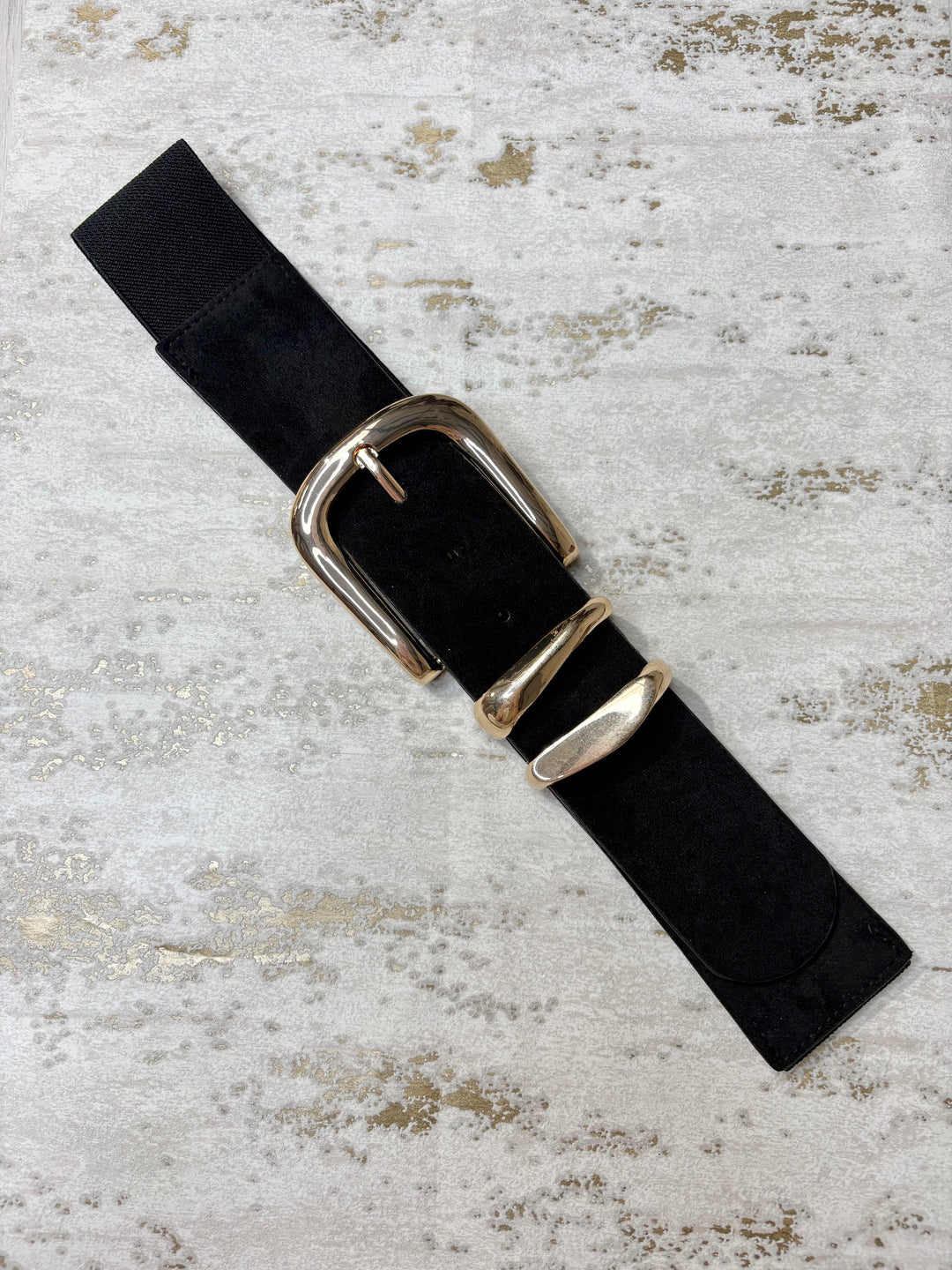 Double Link Suedette Stretch Belt (4 Colours)