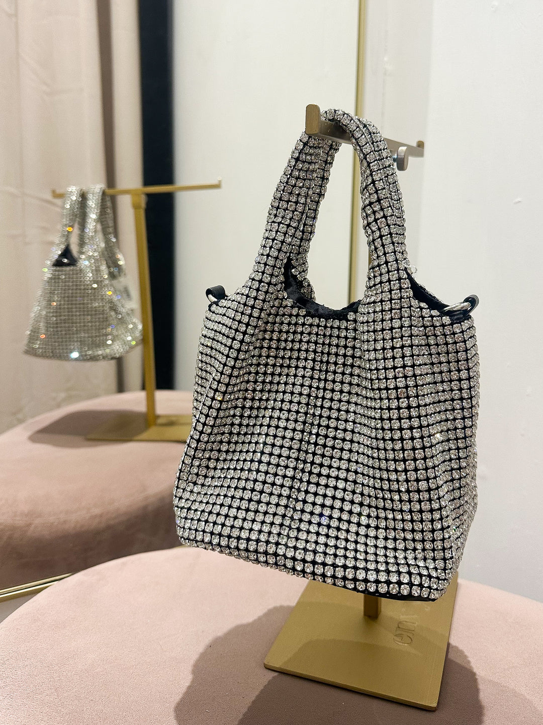 Mini Slouchy Diamante Bag (2 Colours)