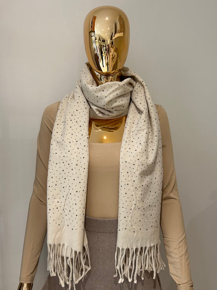 Diamante Tassel Edge Scarf (3 Colours)