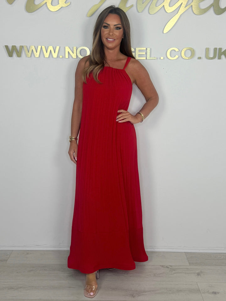 Spaghetti Strap Pleated Maxi Dress (5 Colours)