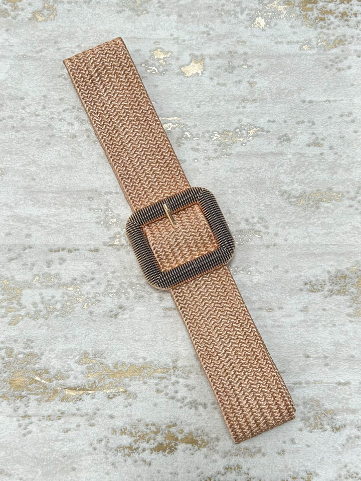 Woven Square Buckle Belts (6 Colours)