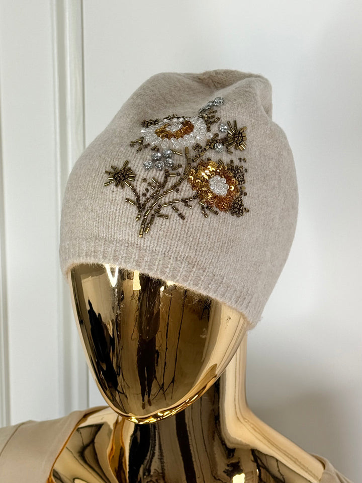 Embellished Beenie Hat (4 Colours)