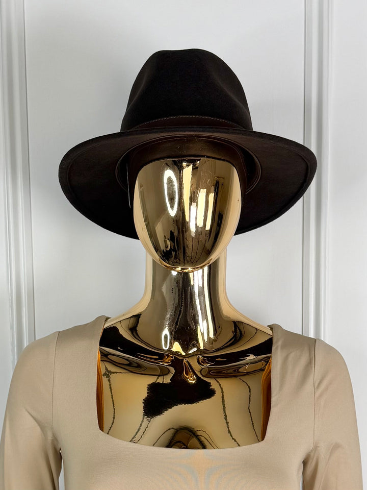 Thin Leather Strap Fedora Hat (7 Colours)