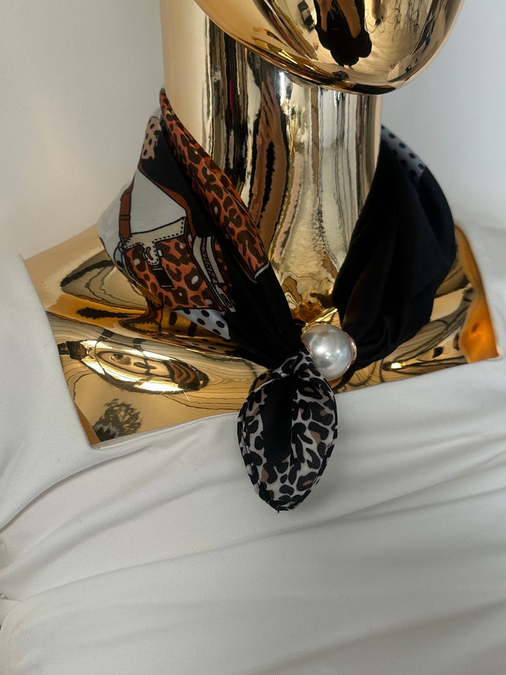 Magnetic Pearl Neck Scarf (22 Colours)