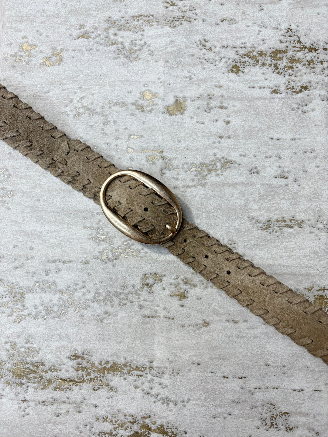 Thin Suedette Woven Trim Belt (7 Colours)