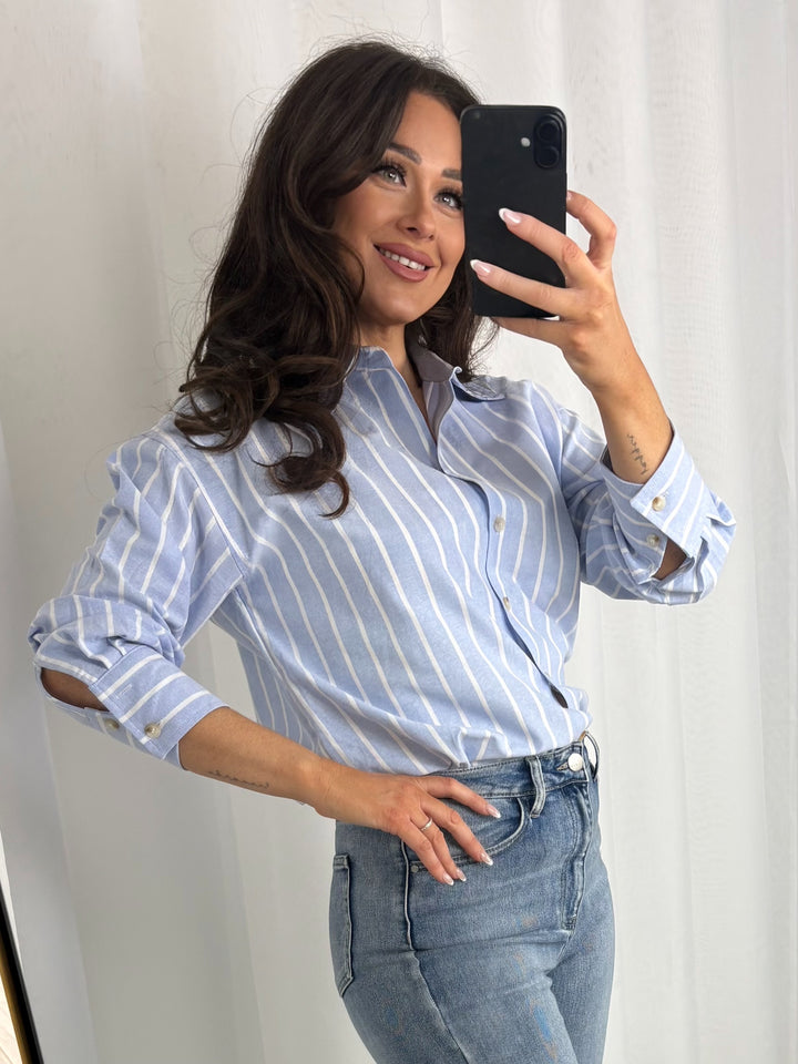Blue Pinstripe Shirt