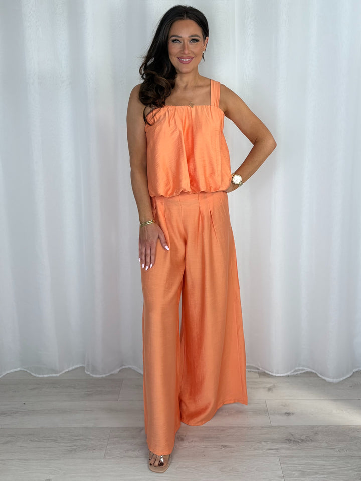 Balloon Style Top And Pleated Trouser Co-Ord (8 Colours)