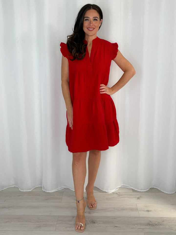 Cap Sleeve Smock Dress (12 Colours)