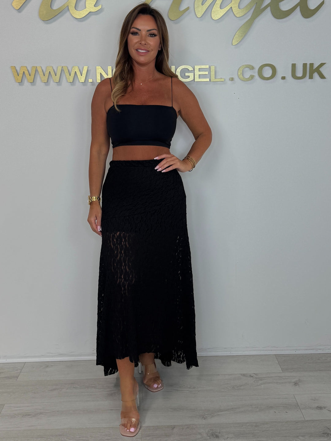 Lace Floaty Maxi Skirt (4 Colours)