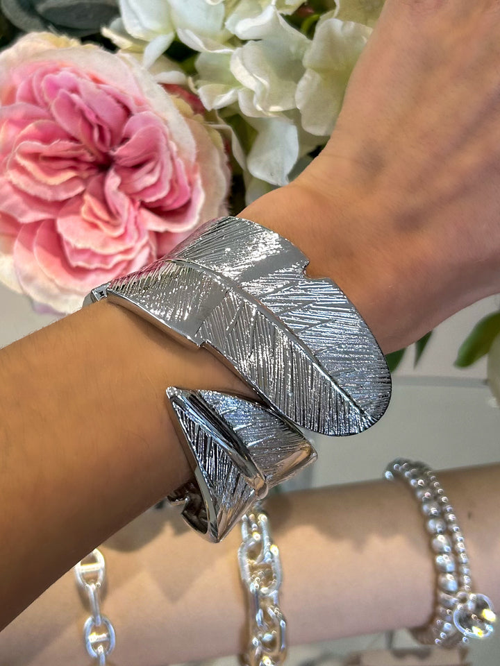 Leaf Large Cuff Bangle