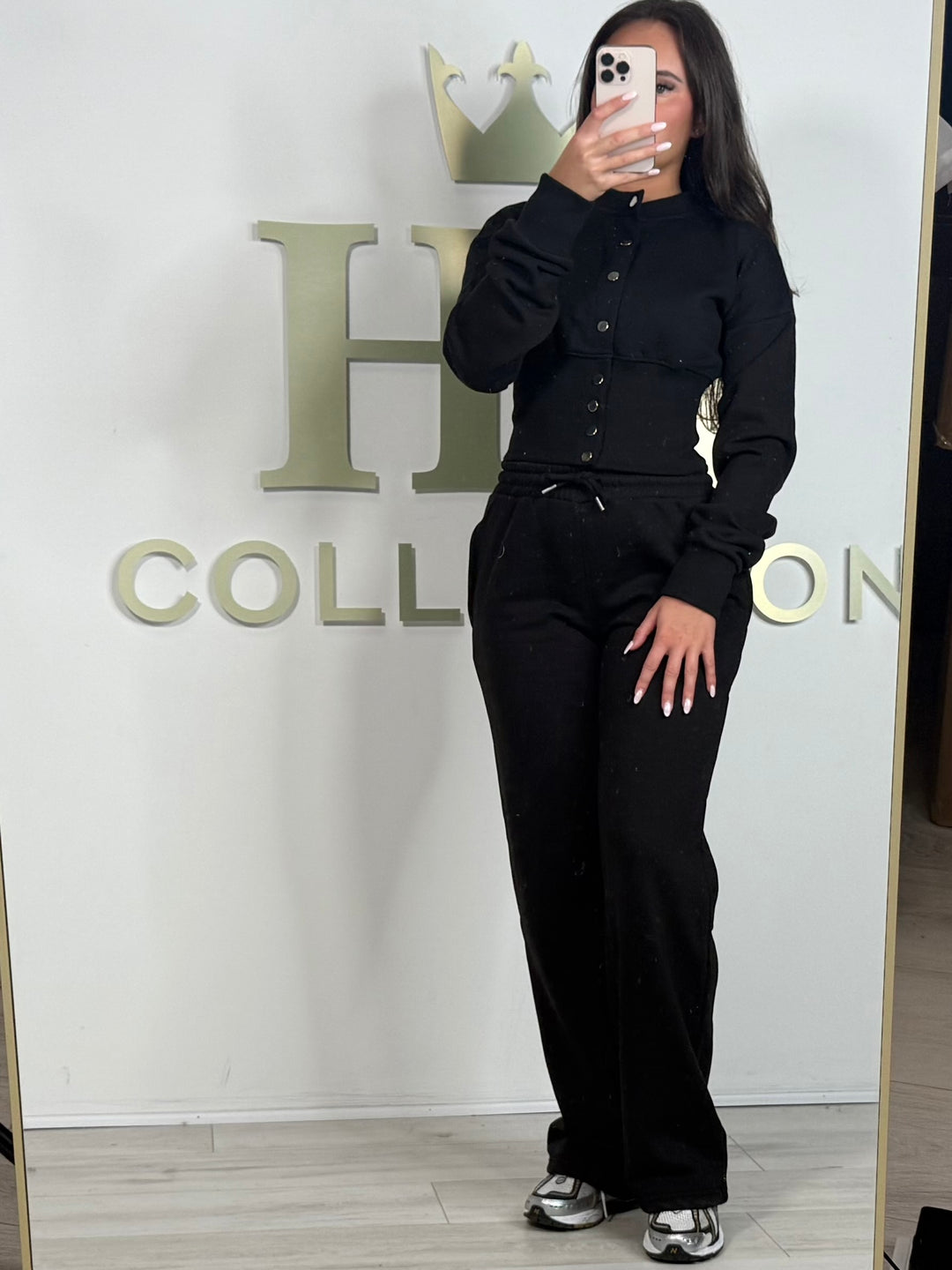 Button Up Cinched Waist Jumper & Straight Leg Trouser Co-ord (5 Colours)