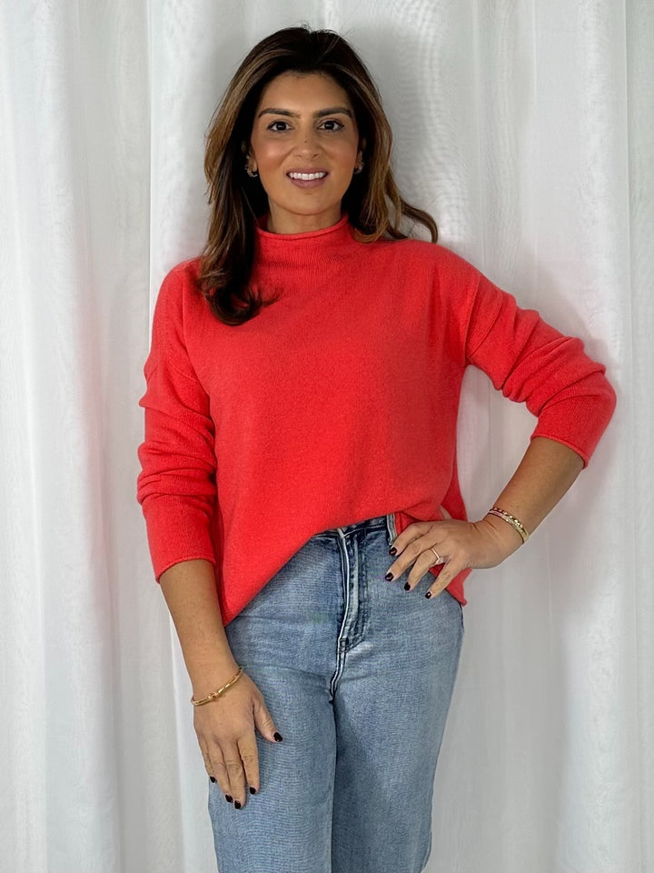 Soft Knit High Neck Jumper (5 Colours)