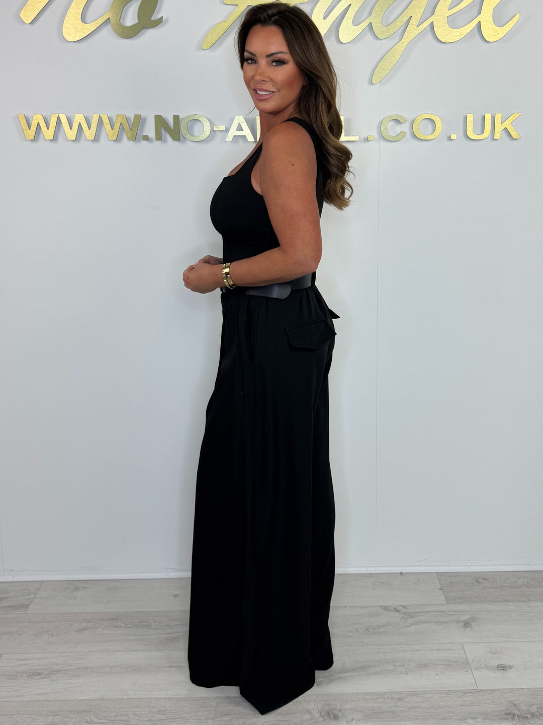 Wide Leg Thick Belted Tailored Trousers (4 Colours)