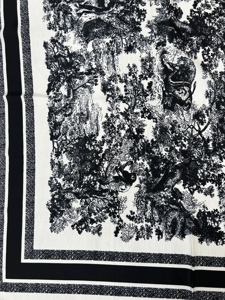 Tree/Animal Pattern Square Neck Scarf (2 Colours)