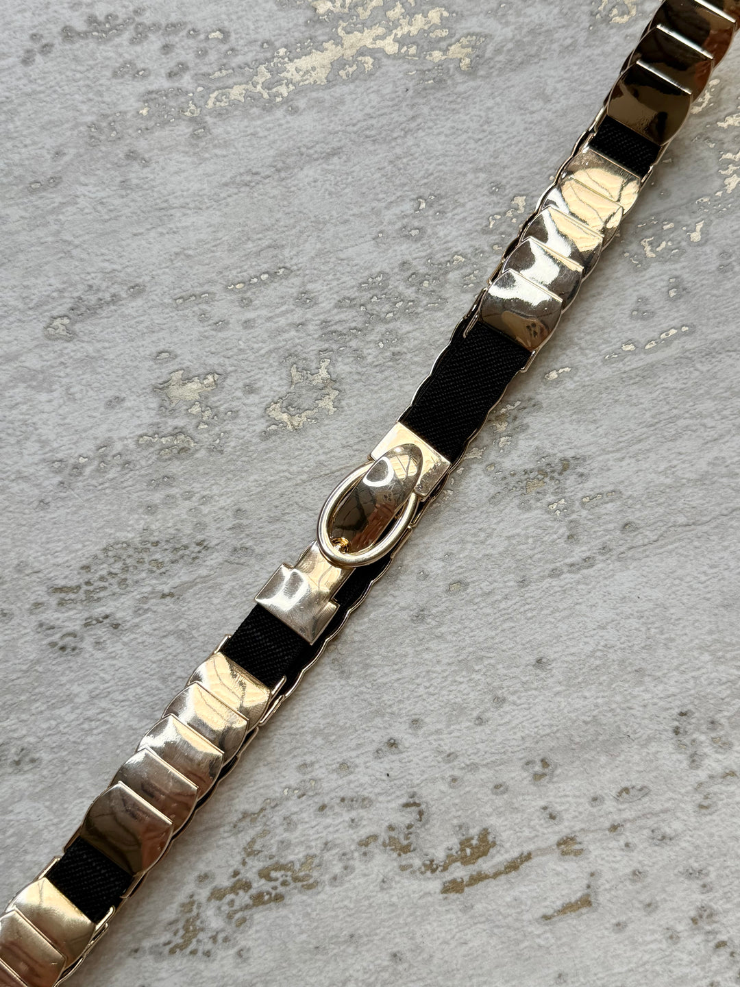 Thin Squared Stretch Detail Belt (2 Colours)