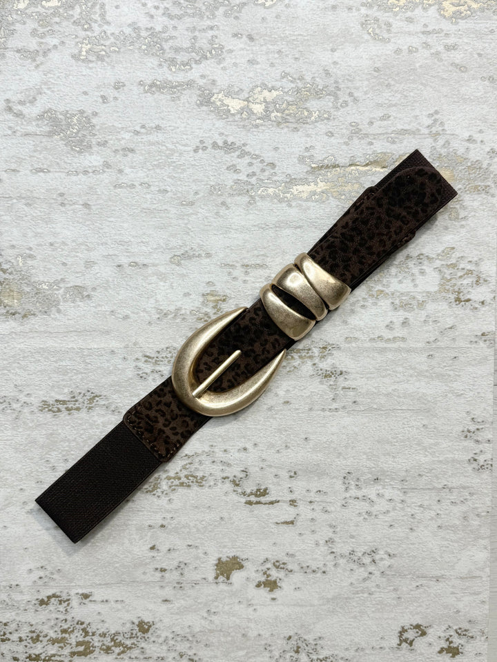 Three Links Gold Buckle Belt (5 Colours)