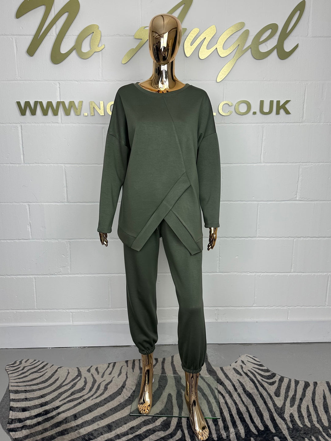 Cross Front Detail Cuffed Tracksuit ( 7 Colour)