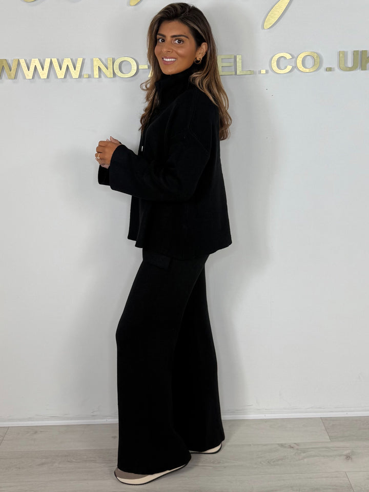 Luxury Soft Knit Funnel Neck Jumper & Trouser Co-ord (5 Colours)