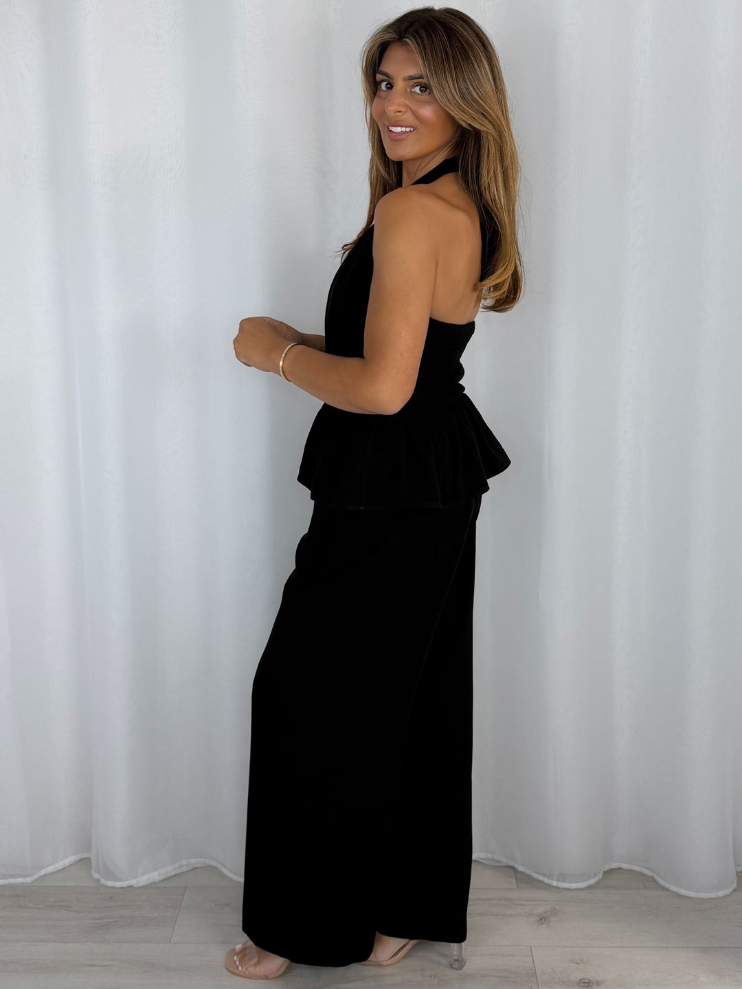 Gold Broach Halter Neck Co-Ord (6 Colours)
