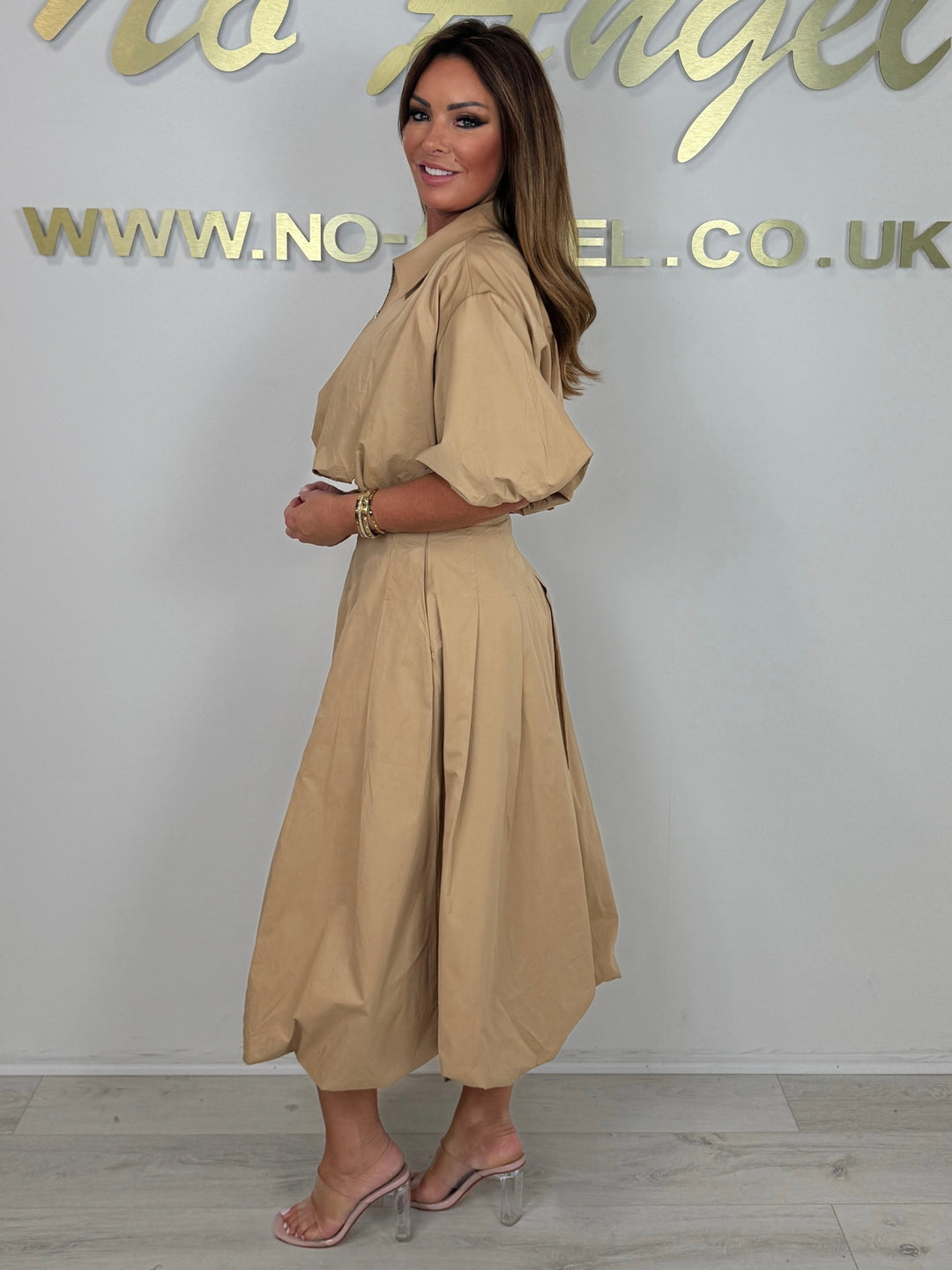 Puff Ball Jacket & Midi Skirt Co-Ord (2 Colours)