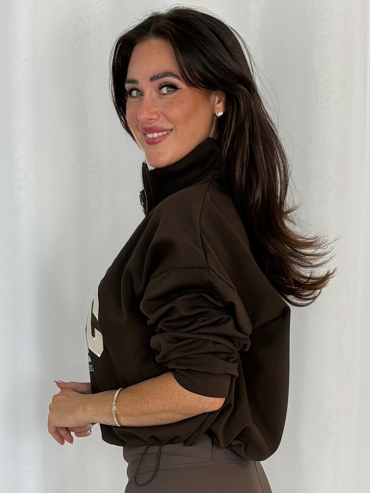 NYC Cinched Bottom 1/4 Zip Sweatshirt (2 Colours)