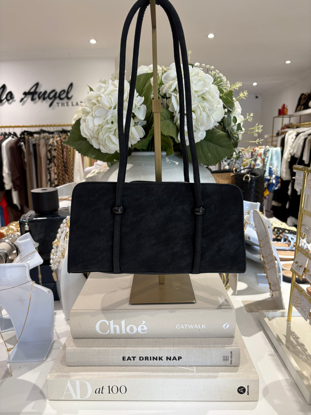 Faux Suede Beaded Detail Bag (4 Colours)
