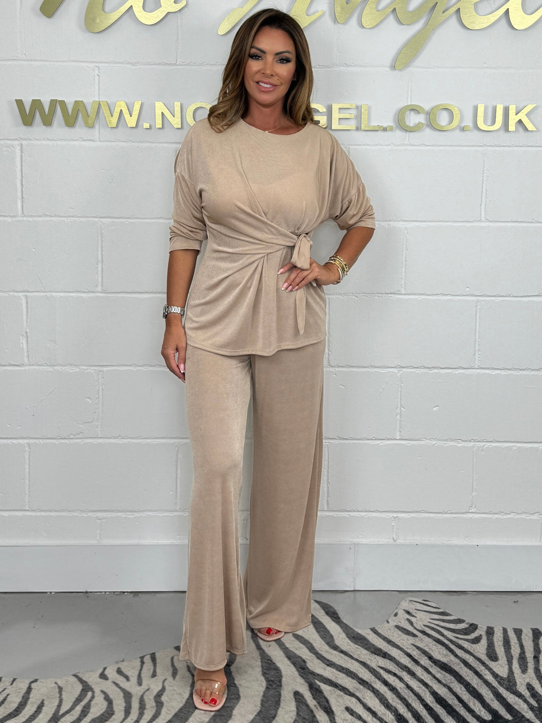 Tie Side Long Sleeve Top And Trouser Co -ord ( 5 Colours )