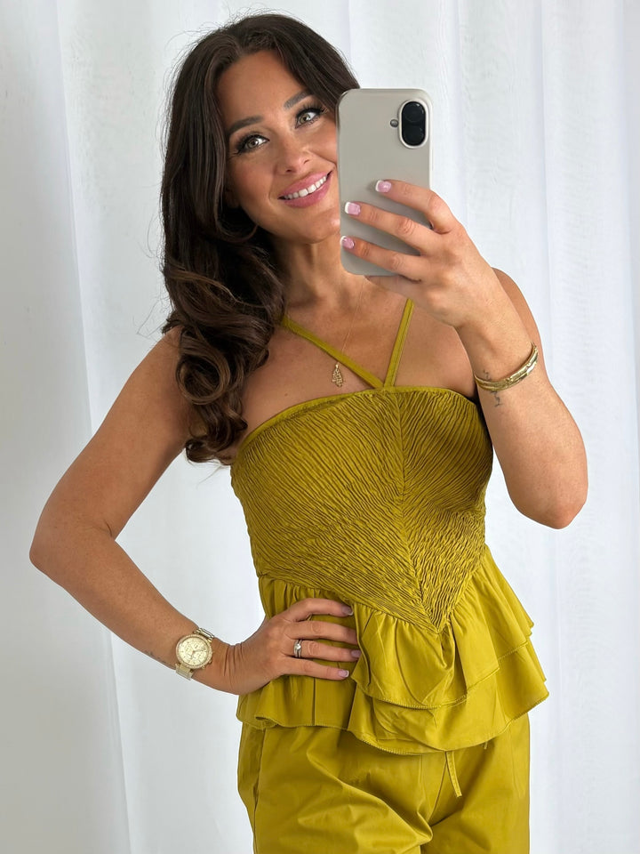 Cinched Halter Neck Shorts Co-Ord (7 Colours)
