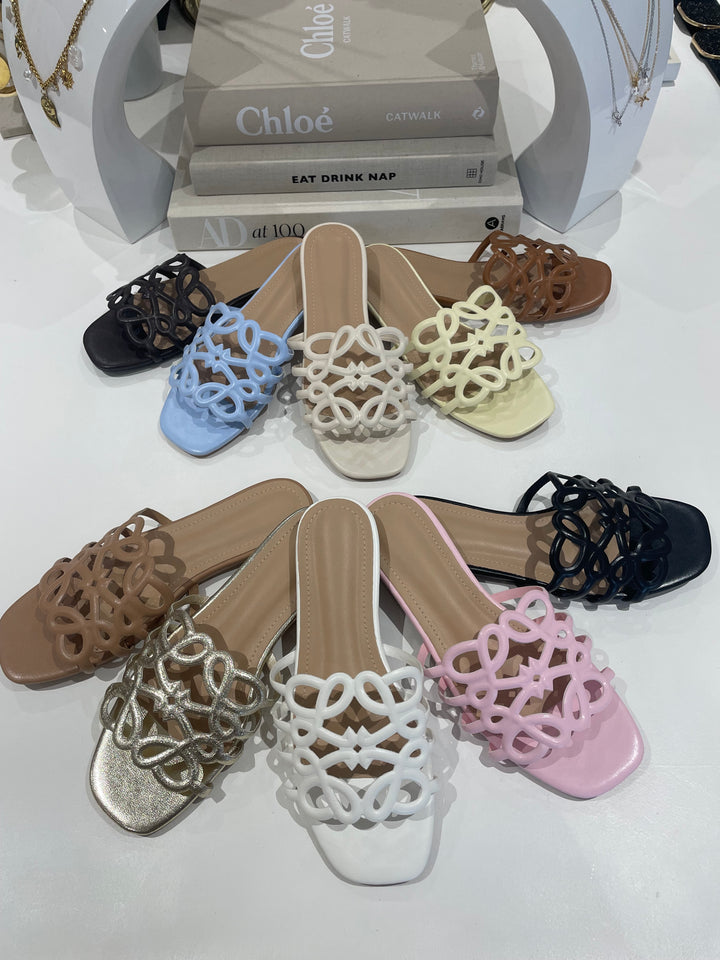 Thick Swirl Design Sliders (10 Colours)