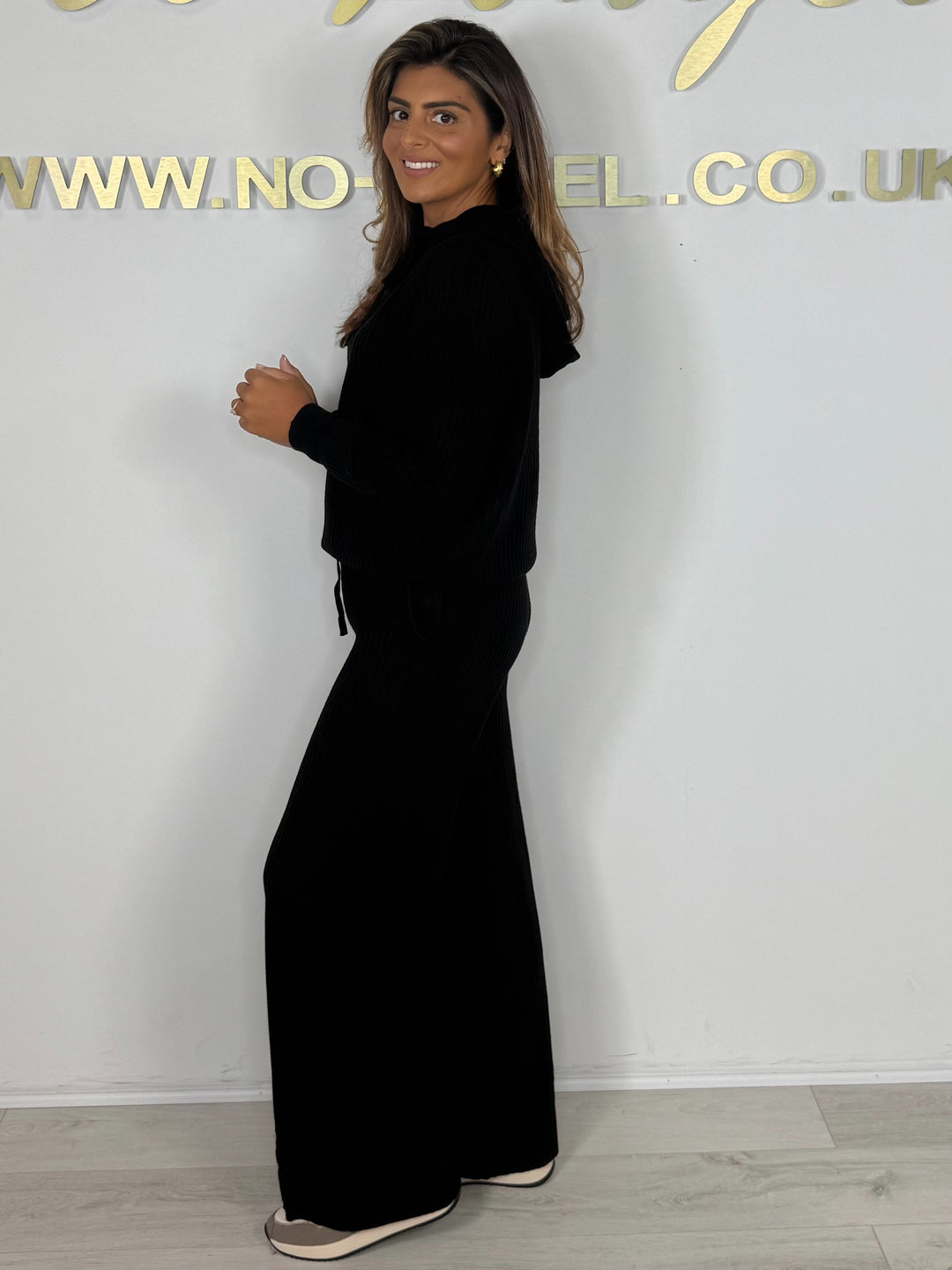 Waffle Hooded Drawstring Trouser Co-ord (6 Colours)